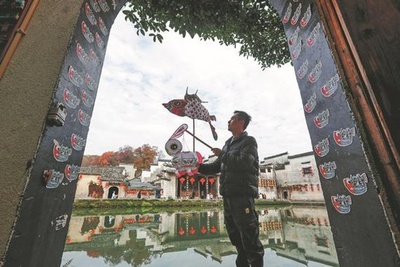 祝祭用ランタンの製作技術の継承者・中国