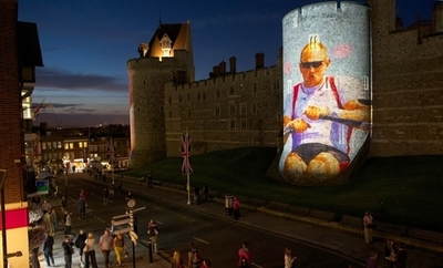 ウィンザー城が五輪ライトアップ、ボート競技開催を記念