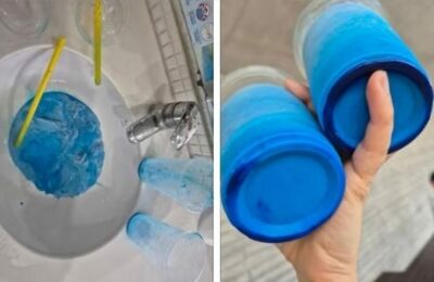 韓国のコーヒー店「真っ青なドリンク」飲むと、口も便器も真っ青に…従業員ミスで真っ青