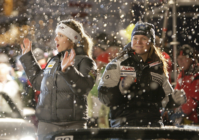 ＜アルペンスキー第39回世界選手権＞女子スーパー複合のメダル授与式が行われる - スウェーデン