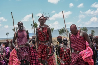 【今日の1枚】節目のジャンプ、マサイの伝統儀式