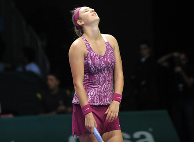 アザレンカ、チャンス残るも「諦めモード」 WTAツアー選手権