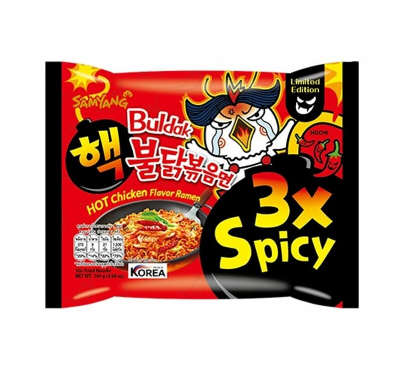 三養食品ヘクプルダックポックンミョン3×Spicy＝三養食品米国のホームページキャプチャー(c)news1