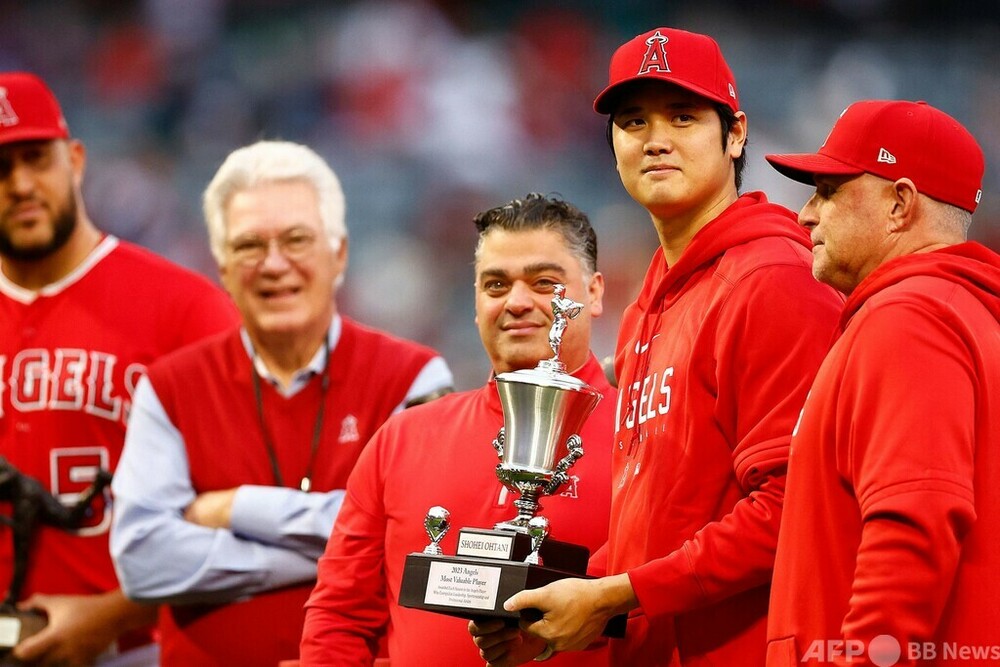 大谷翔平 エンゼルスの今季MVPを受賞 写真3枚 国際ニュース：AFPBB News