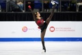 21-22フィギュアスケートグランプリ（GP）シリーズ第2戦、スケート・カナダ、女子シングル・フリースケーティング（FS）。演技に臨むカミラ・ワリエワ（2021年10月30日撮影）。(c)Geoff Robins / AFP