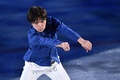平昌冬季五輪、フィギュアスケートのエキシビションに臨む宇野昌磨（2018年2月25日撮影）。(c)AFP/Mladen ANTONOV