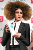 都内で開催されたヘアスタイリングブランド「サンスター VO5」の新作「スーパーキープヘアスプレイ」発表会。大胆に逆毛を立てた「ブリジットスタイル」のモデル（2011年3月8日撮影）。(c)MODE PRESS