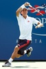 テニス、全米オープン（The US Open Tennis Championships 2014）男子シングルス1回戦。リターンを打つ錦織圭（Kei Nishikori、2014年8月26日撮影）。(c)AFP/Getty Images/Julian Finney