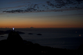 ブラジルのリオデジャネイロ（Rio de Janeiro）の夜明け。夜明け前までライトアップされたコルコバード（Corcovado）の丘のキリスト像（Christ the Redeemer）も見られた（2012年5月24日撮影）。(c)AFP/Christophe Simon