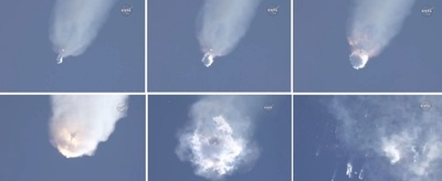 ISSへの補給船載せた米社のロケット、打ち上げ直後に爆発