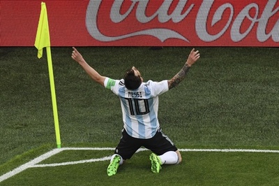 【写真特集】メッシが大会初ゴール、ナイジェリア対アルゼンチン