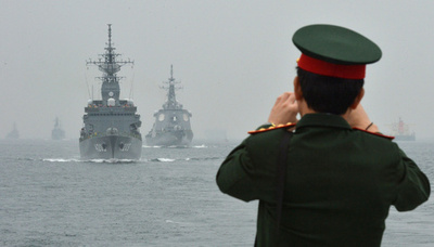 海上自衛隊の観艦式、相模湾