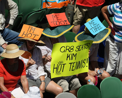 暑さで試合を中断、全豪オープン