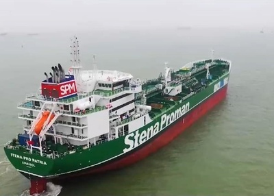 中国初のメタノール二重燃料エコ船舶が引き渡し