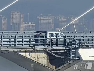 北朝鮮と中国を結ぶ新鴨緑江大橋で車両往来…国交樹立77周年も正式開通式は確認されず