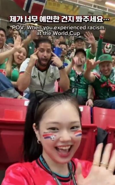 「W杯人種差別」侮辱を受けた韓国人インフルエンサー、FIFAが韓国―メキシコ戦に「異例の招待」…「尊重と包容を伝える」