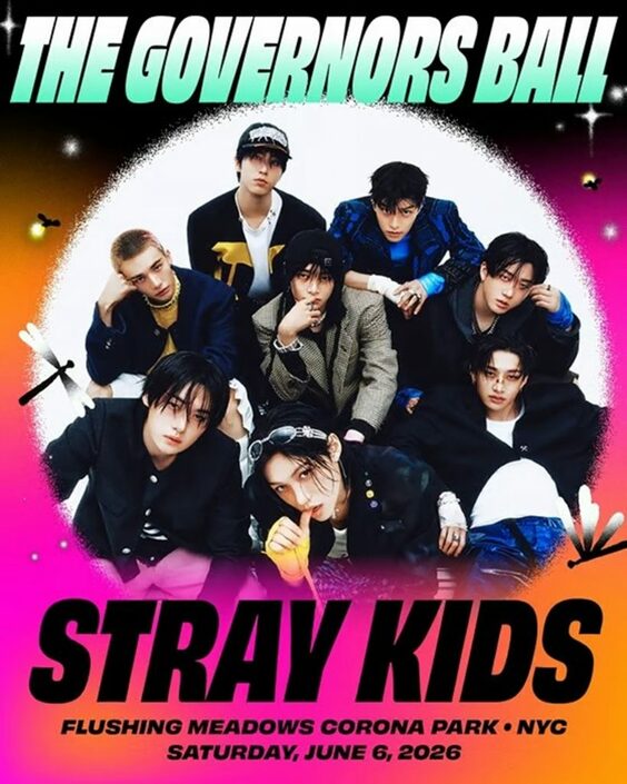 Stray Kids、米「ガバナーズボール」ヘッドライナーに決定