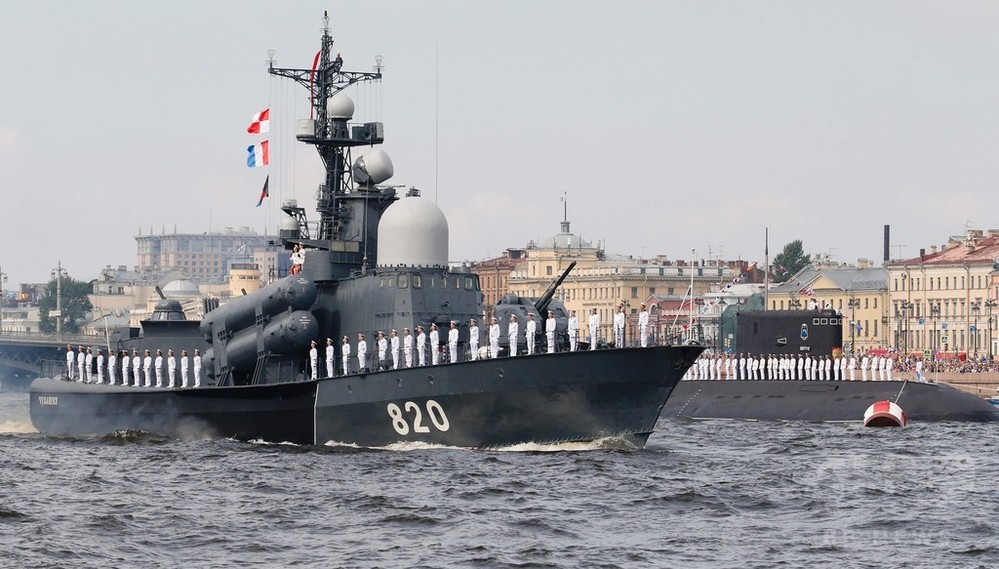 ロシア、海軍力を誇示する大規模な観閲式 プーチン大統領が出席 写真10