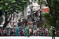 ベトナム・ハノイで、ジョー・バイデン米大統領の車列の通行のため封鎖された道路（2023年9月11日撮影）。(c)Nhac NGUYEN / AFP