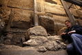 イスラエル・エルサレム（Jerusalem）旧市街の西の壁の底部で発見されたミクヴェ（2011年11月23日公開）。(c)AFP/GALI TIBBON