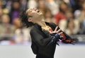 世界フィギュアスケート国別対抗戦2013（World Team Trophy Figure Skating Championship 2013）は12日、東京で2日目が行われ、男子シングル・フリースケーティング（FS）では高橋大輔（Daisuke Takahashi）が168.65点を記録し、合計249.52点で総合1位に入った。

演技に臨む高橋大輔（Daisuke Takahashi、2013年4月12日撮影）。(c)AFP/KAZUHIRO NOGI