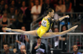 ベルギーのブリュッセル（Brussels）で開催された第29回女子体操欧州選手権大会（29th Women&apos;s Artistics Gymnastics European Championships）で撮影された選手たちの華麗な演技を写真でまとめた。

床運動で演技を披露するルーマニアのラリサ・アンドレア・ヨルダケ（Larisa Andreea Iordache、2012年5月13日撮影）。(c)AFP/JOHN THYS