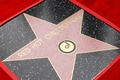 米カリフォルニア州ロサンゼルスの「ハリウッド・ウォーク・オブ・フェーム」に加わった、レッド・ホット・チリ・ペッパーズの星形プレート（2022年3月31日撮影）。(c)Michael Tran / AFP