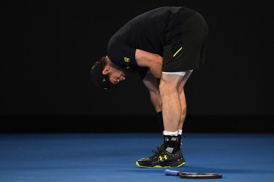 マレーが足首ひねるアクシデント、全豪制覇に向け暗雲か