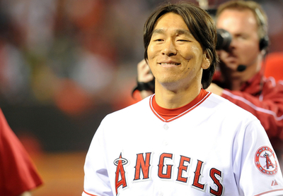 松井秀 移籍後初のサヨナラ安打、エンゼルス連敗止める