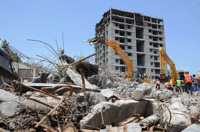 チェンナイのビル崩壊、死者20人に 欠陥工事が原因か インド