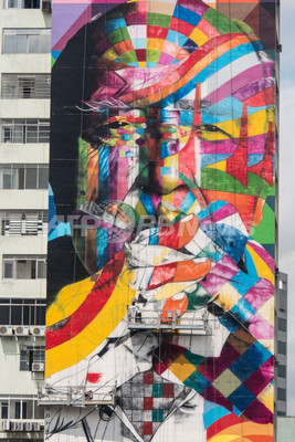 サンパウロのビルに巨匠建築家の巨大壁画 写真枚 ファッション ニュースならmode Press Powered By Afpbb News