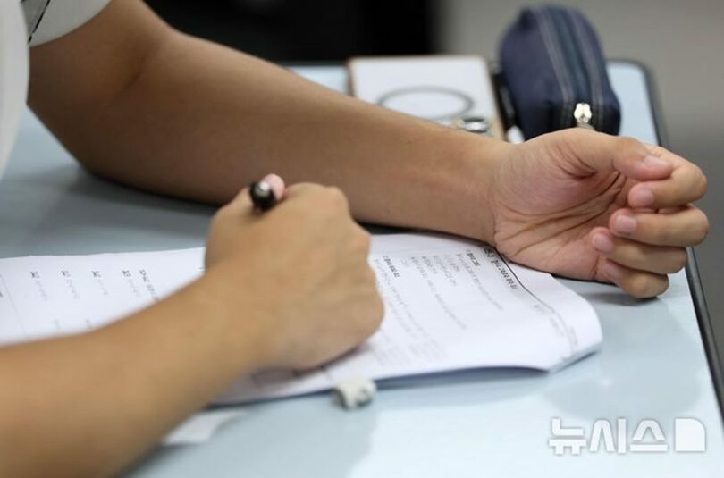 2026年度大学修学能力試験の模擬試験の様子(c)NEWSIS