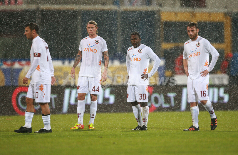 カターニアとローマの試合が豪雨により中止