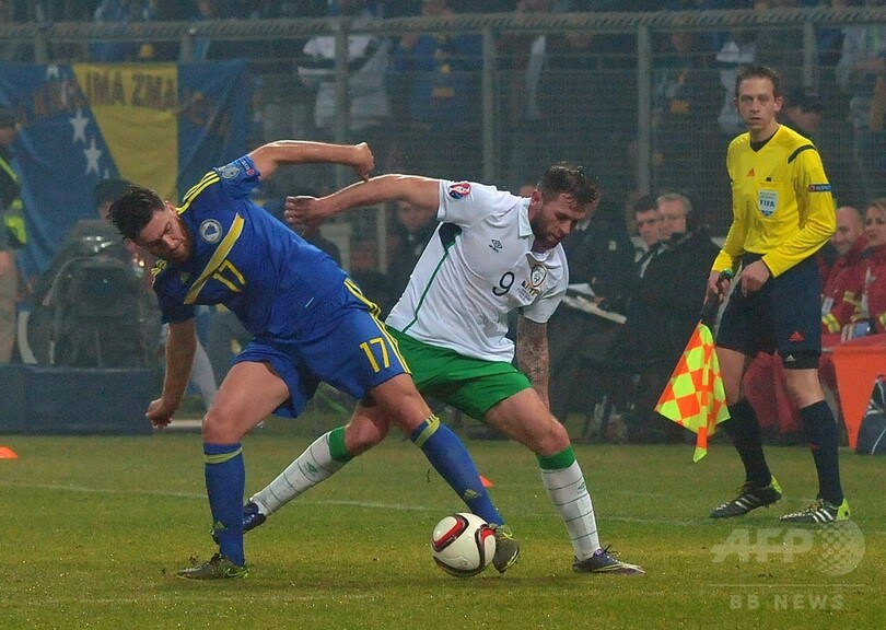 ボスニア・ヘルツェゴビナとアイルランドの初戦は1-1のドロー、欧州選手権PO