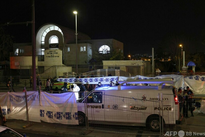 東エルサレムで銃乱射、7人死亡 イスラエルとパレスチナの衝突激化