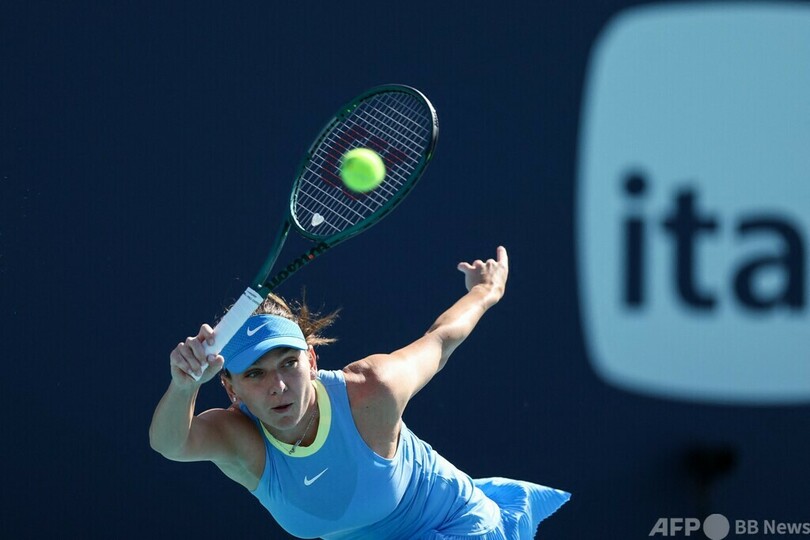 復帰のハレプは初戦敗退 ウォズニアッキには反論 マイアミOP