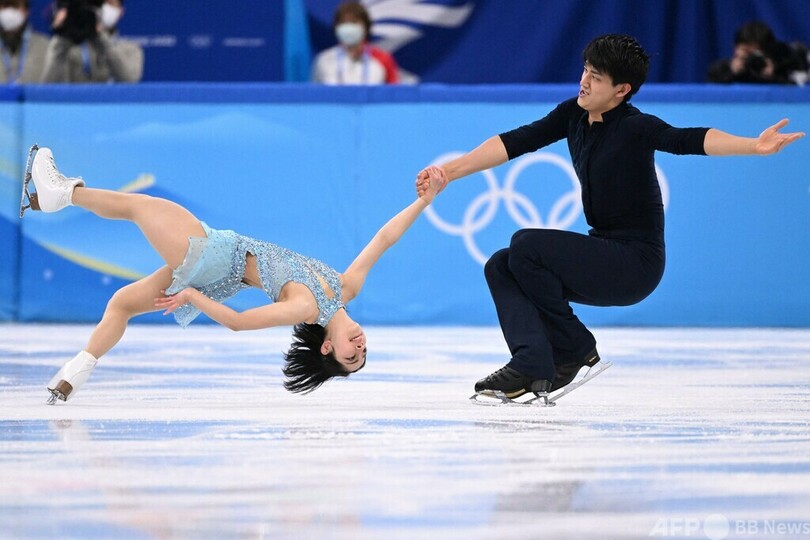 三浦璃来/木原龍一組、ペアSPの演技 北京冬季五輪