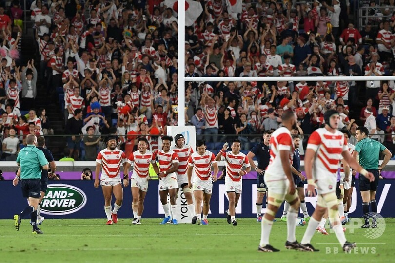 【写真特集】日本がラグビーW杯初の8強、スコットランドに競り勝つ