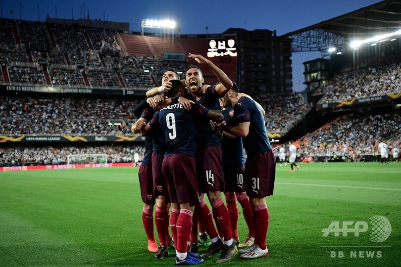 アーセナルがEL決勝へ、オーバメヤンのハットでバレンシア下す