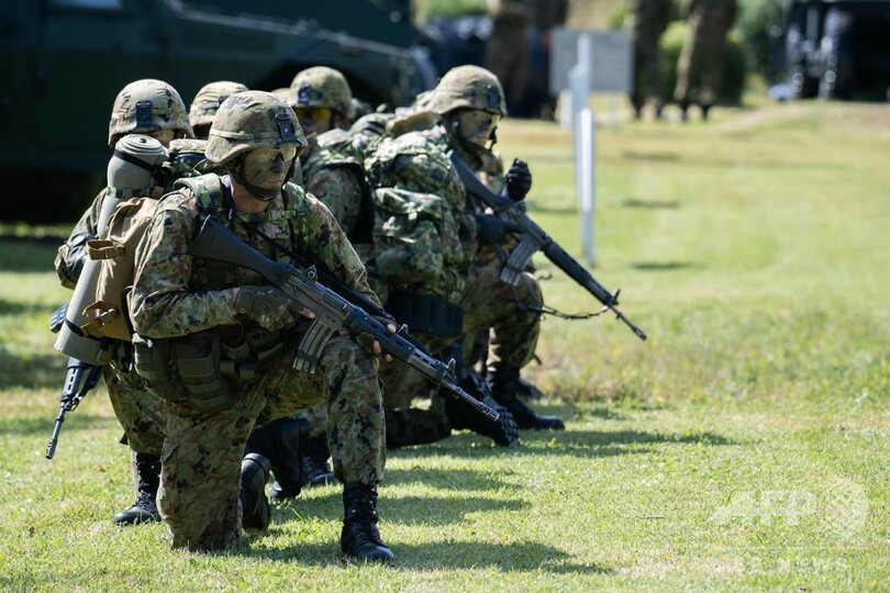 陸上自衛隊、英陸軍と共同訓練 静岡