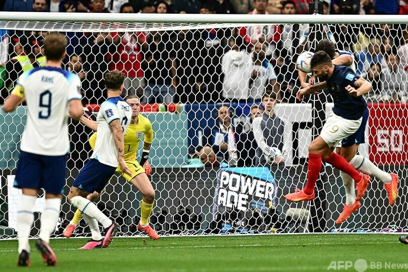 決勝弾ジルー 「とてつもない」イングランド戦勝利喜ぶ カタールW杯
