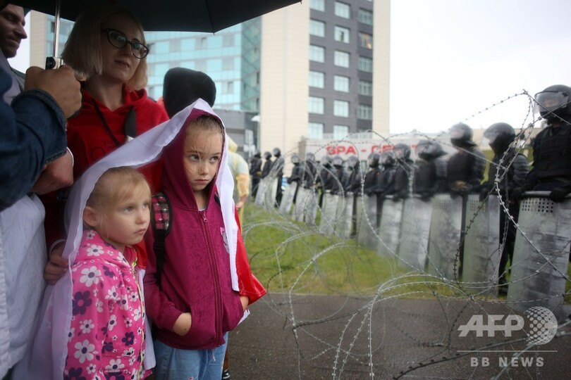 4週連続の大規模デモ、10万人超参加か ベラルーシ首都