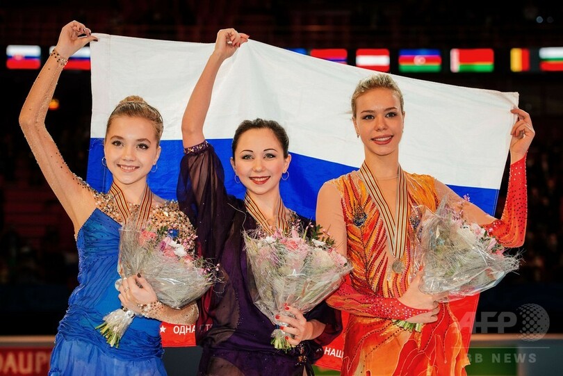 トゥクタミシェワが女子シングル制覇、ロシア勢が表彰台独占 フィギュア欧州選手権