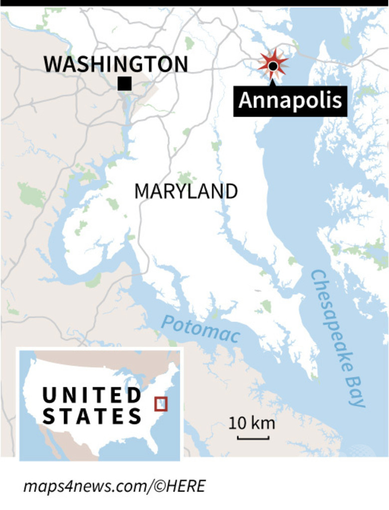 米新聞社で銃撃 5人死亡、SNSで脅迫