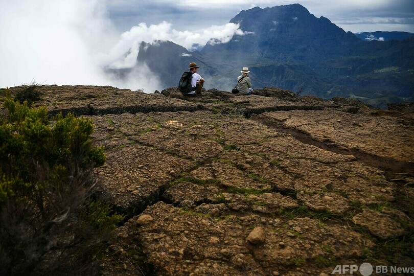 フルネーズ火山の雄大な景色、仏領レユニオン島
