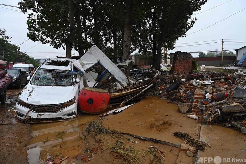 中国中部豪雨、死者33人に 不明者の捜索・救助活動続く