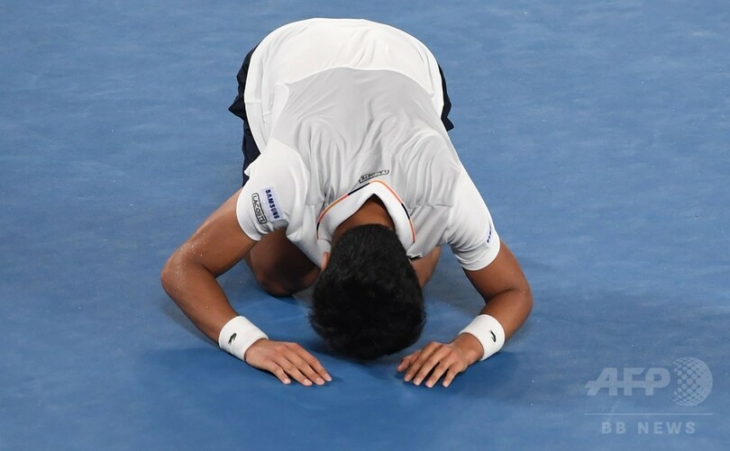 韓国の21歳チョン「夢かなった」 憧れのジョコビッチ破り全豪8強