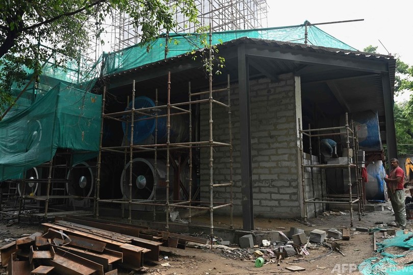 大型送風機40台できれいな空気を都心にお届け インド首都