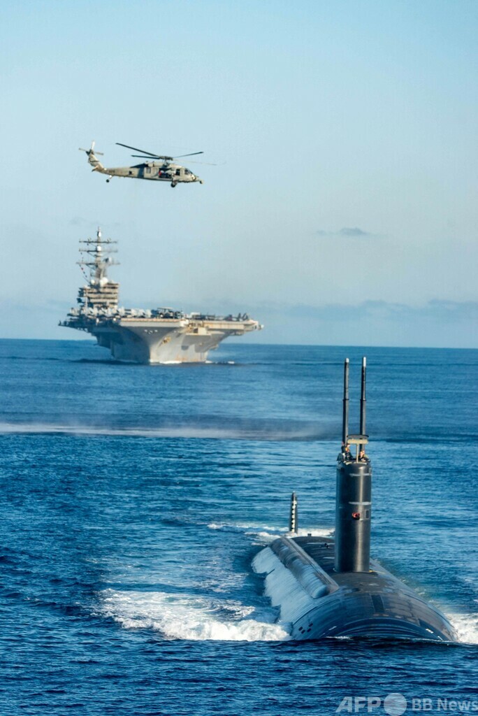 海自、米韓海軍と日本海で対潜戦訓練