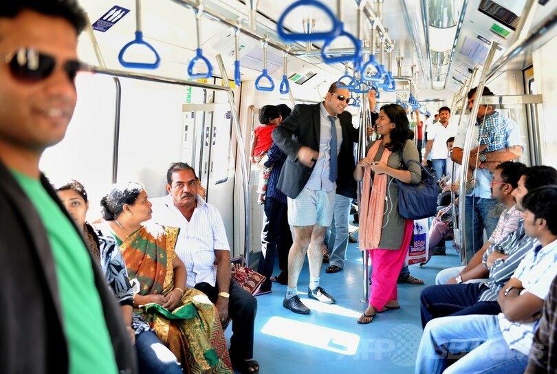 世界60都市で「ノーパンツ」デー開催、南米や中国でも